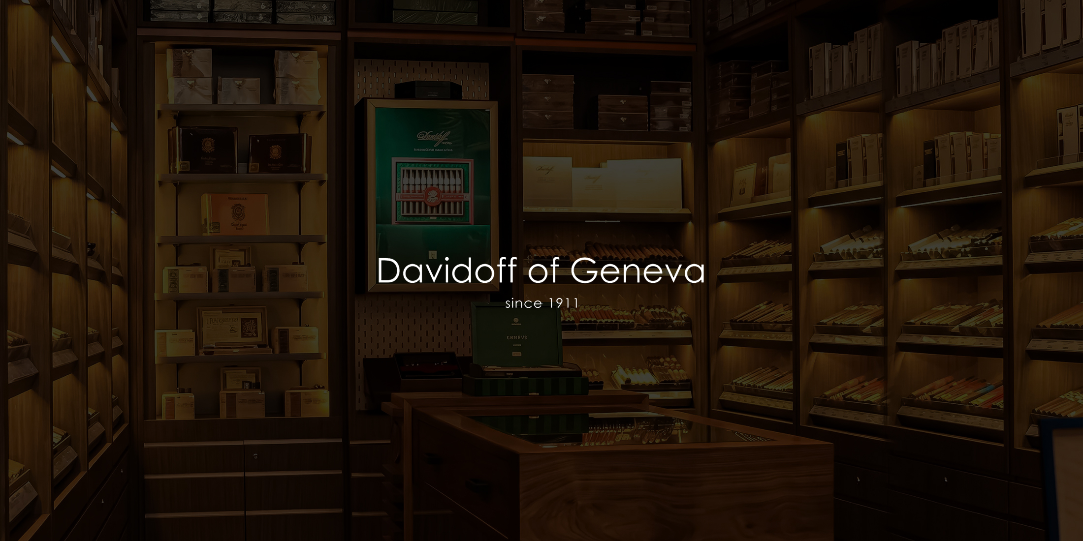 display of cigars in the walk in humidor at davidoff in the hard rock hotel