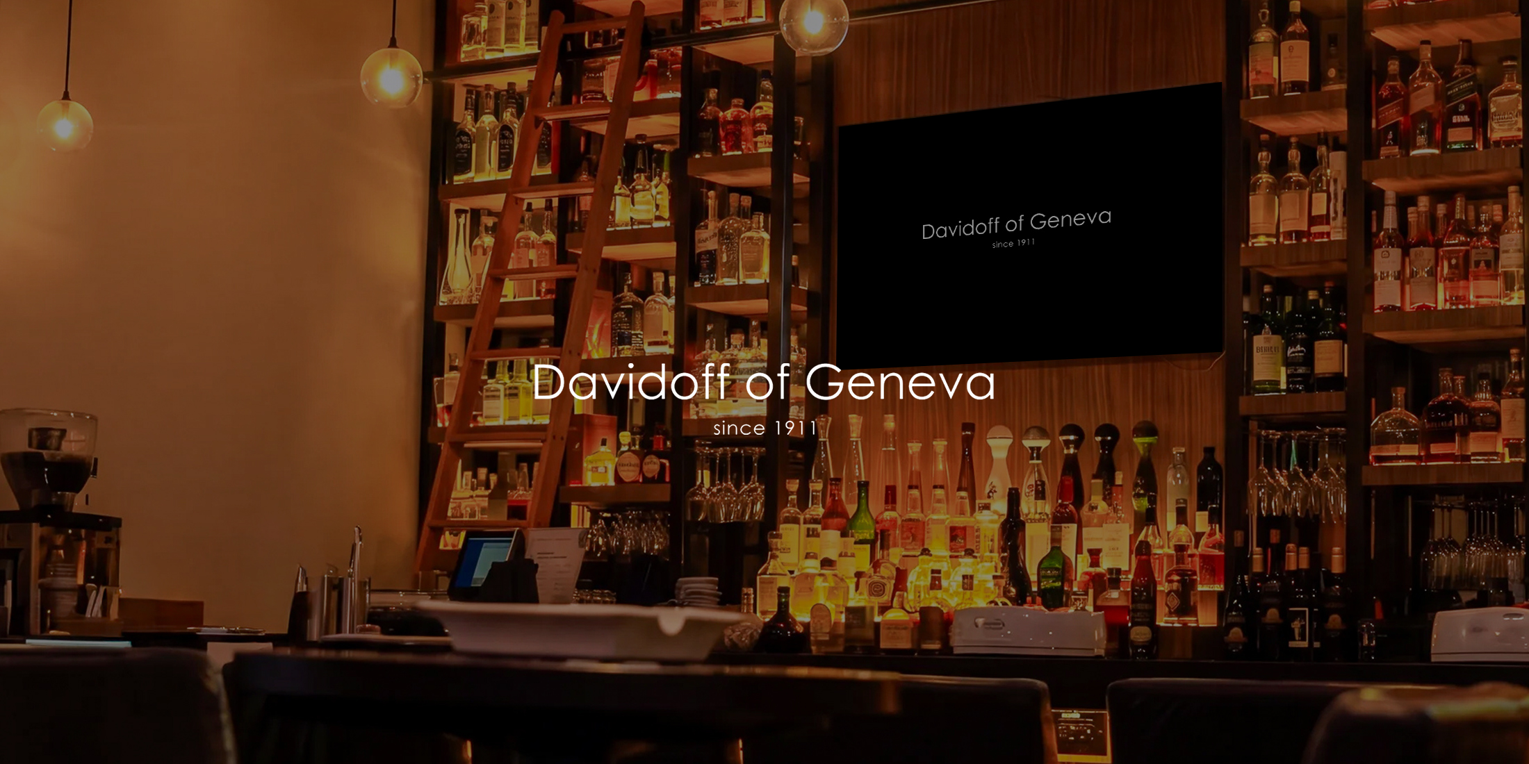 bar area inside davidoff